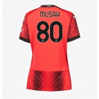 Dámy Fotbalový dres AC Milan Yunus Musah #80 2023-24 Domácí Krátký Rukáv